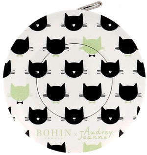 Mètre ruban enrouleur 150 cm motif Chat Bohin