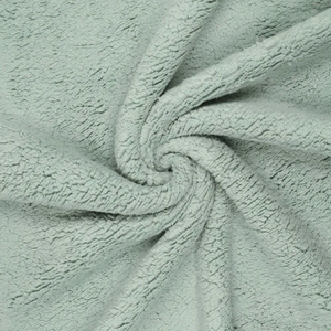 Tissu sherpa - Vert de gris