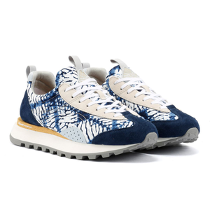 Flower Mountain New Asuka Women's Blue Tie Dye Trainers