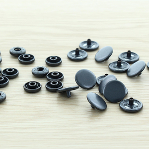 Sachet de 100 boutons-pression anorak - 15 mm noir
