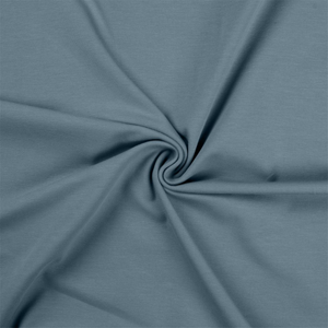 Tissu jersey coton - Bleu gris