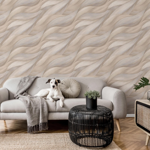 Erismann Stormy Lush Leaves Beige Metallic Wallpaper - 10257-02