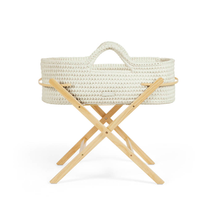 Ickle Bubba Nova Moses Basket + Stand - Cloud