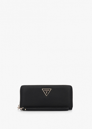 Large Laurel Black Zip Around Wallet