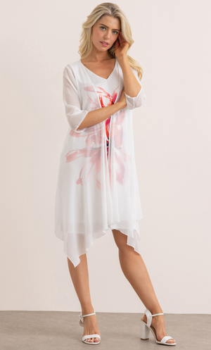 Waterfall Open Front Cover Up - Ivory