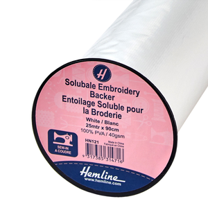Entoilage soluble pour broderie