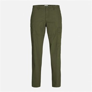 JACK & JONES Mens Bill Knockout Cargo Pants Olive Night