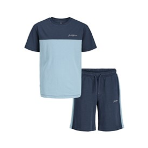JACK & JONES Boys Trip T-Shirt And Shorts Co-Ord Set Mountain Spring