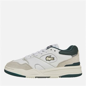 Lacoste Mens Lineshot Trainers White/Dark Green