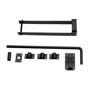 Double Field Gate Fastener for 3" (Inch) Gates - Black Powder Coated - Hardware Solutions