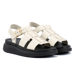 FitFlop GEN-FF Fisherman Leather Women's Paris Beige Sandals