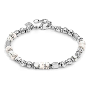 Instinct Steel Nugget White Turquoise Sea Bracelet