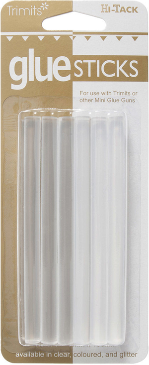 Set de 12 bâtons de colle transparents pour pistolet à colle Hi-Tack