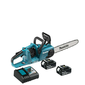 Makita DUC353 Kit Cordless LXT Brushless 350mm Chainsaw With 2x5Ah Batteries and Charger