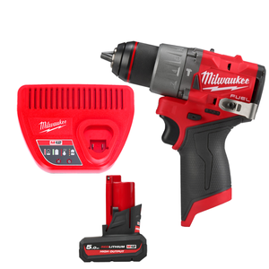Milwaukee M12FPD2 12V Cordless FUEL New GEN Combi Drill With 1 x 5.0Ah Battery & Charger