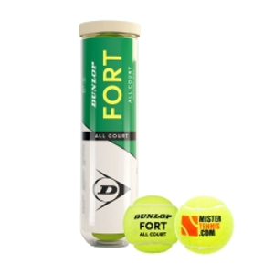 Dunlop Fort All Court TS Mister Tennis Logo - Tubo da 4 Palline