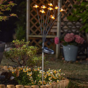 8-Stem BeeLights Solar Stake – Enchanting Garden Illumination
