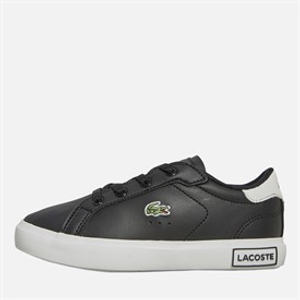 Lacoste Infant Boys Powercourt Trainers Black/White
