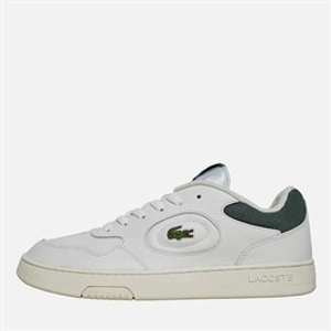 Lacoste Mens Lineset Trainers White/Dark Green