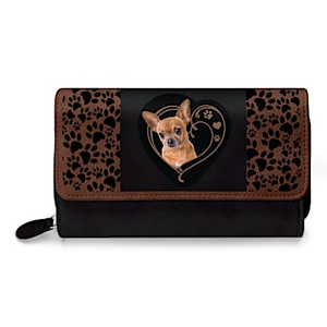 Paw Prints On My Heart Wallet Chihuahua