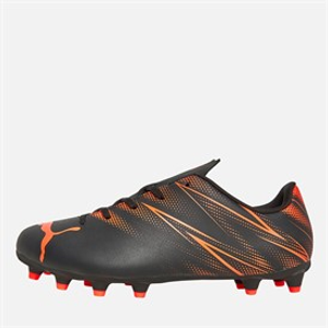 Puma Junior Attacanto FG/AG Firm/Artificial Ground Football Boots Puma Black/Glowing Red