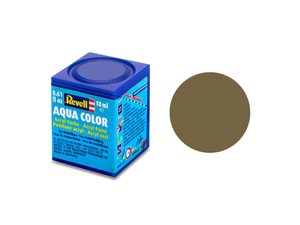 Revell Matt Olive Brown (RAL 7008) Aqua Colour 18ml Model Paint No.86
