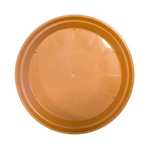 Glossy Plastic Terracotta Saucers (4"-15" Sizes) - 10, 24cm / 10"