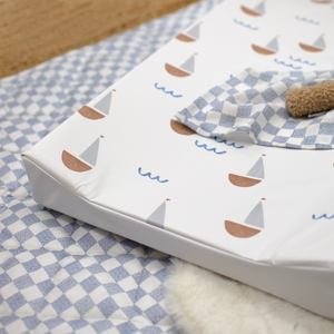 Mabel & Fox - Wedge Baby Changing Mat - Sail Away