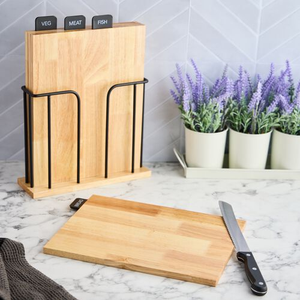 Storage Master Chopping Board Set with Holder