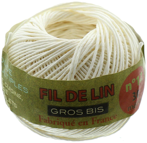 Fil de lin au chinois gros bis N° 12 - Écru