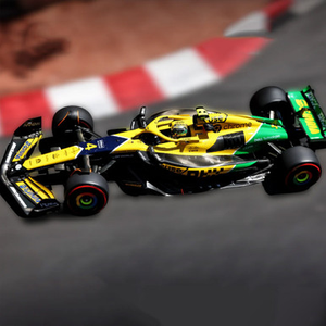 McLaren MCL38 Norris Senna Livery F1 2024 1:43 Scale Model by Bburago