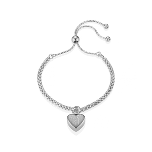 Silver Fingerprint Ashes Bracelet