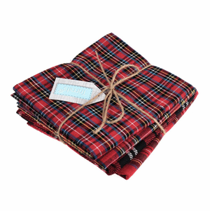 Lot de 4 coupons Fat Quarter - Tartan