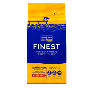 FISH4DOGS Finest Adult Small Kibble, White Fish & Potato - 6kg
