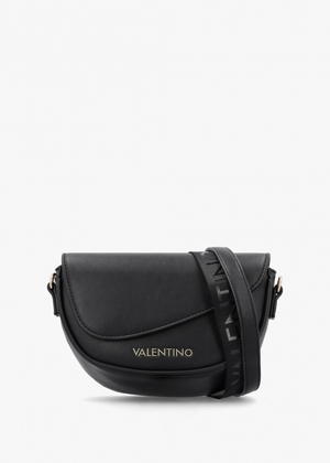 Piper Asymmetric Flap Nero Cross-Body Bag