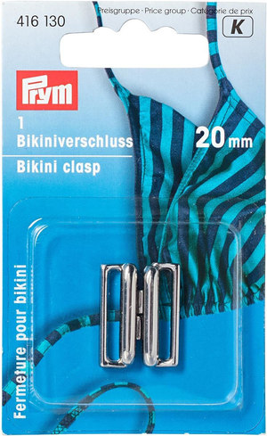 Clips maillot de bain métal Carré - Argent