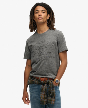T-shirt met reliëfopdruk