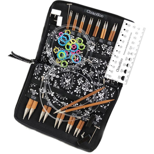Pochette d´aiguilles à tricoter circulaires en bambou ChiaoGoo