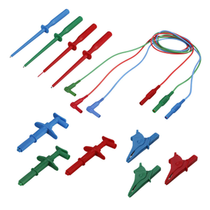 Pro-Kit 3 Wire Unfused Test Lead Set with Probes, Crocodile Clips and Grabbers