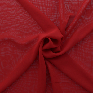 Tissu mousseline - Rouge