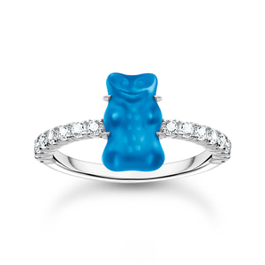 Silver Blue Official HARIBO Ring
