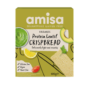 Organic Gluten Free Protein Lentil Crispbread (Amisa) 100g