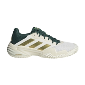 adidas Barricade 13 VTG - Core White/Gold Metal/Collegiate Green