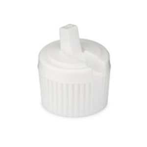 20-410 White PE Plastic Land Seal Pivot Spout Caps - 212138