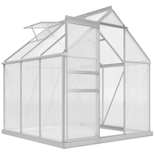 Outsunny 190 x 190cm Walk-In Polycarbonate Greenhouse