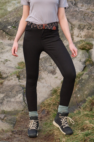 MAX Stretch Skinny Denim Jeans - Black Denim