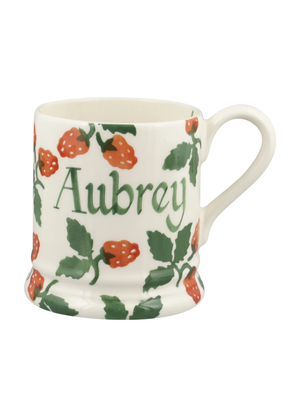 Personalised Raspberries 1/2 Pint Mug