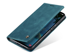 CaseMe Slim Synthetic Leather Wallet Case with Stand for Samsung Galaxy A56 - Teal