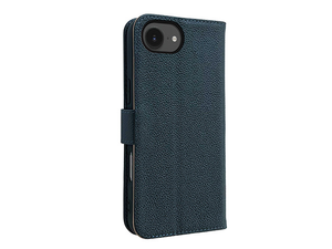 Premium Leather Wallet Case for Apple iPhone 16e - Midnight Blue