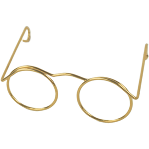 Lot de 5 paires de lunettes pour amigurumi 50 mm - Or
